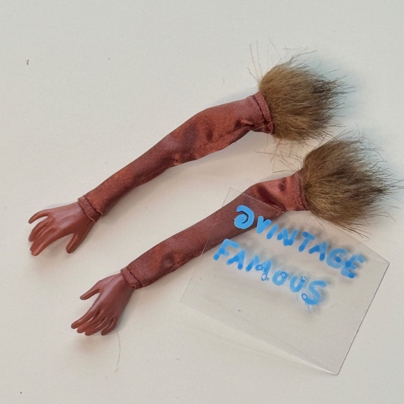 Integrity Long Gloves Fur Brown GLOVED HANDS Fashion Royalty Eugenia Doll FR IT - Picture 4 of 4